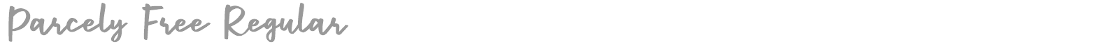 Parcely font preview